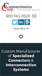 Mobile Screenshot of connectronicscorp.com